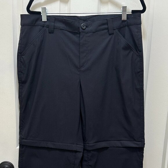 New Eddie Bauer Convertible Pant Women's Size 12 Black Adjustable Length UPF 50+ - Picture 3 of 13